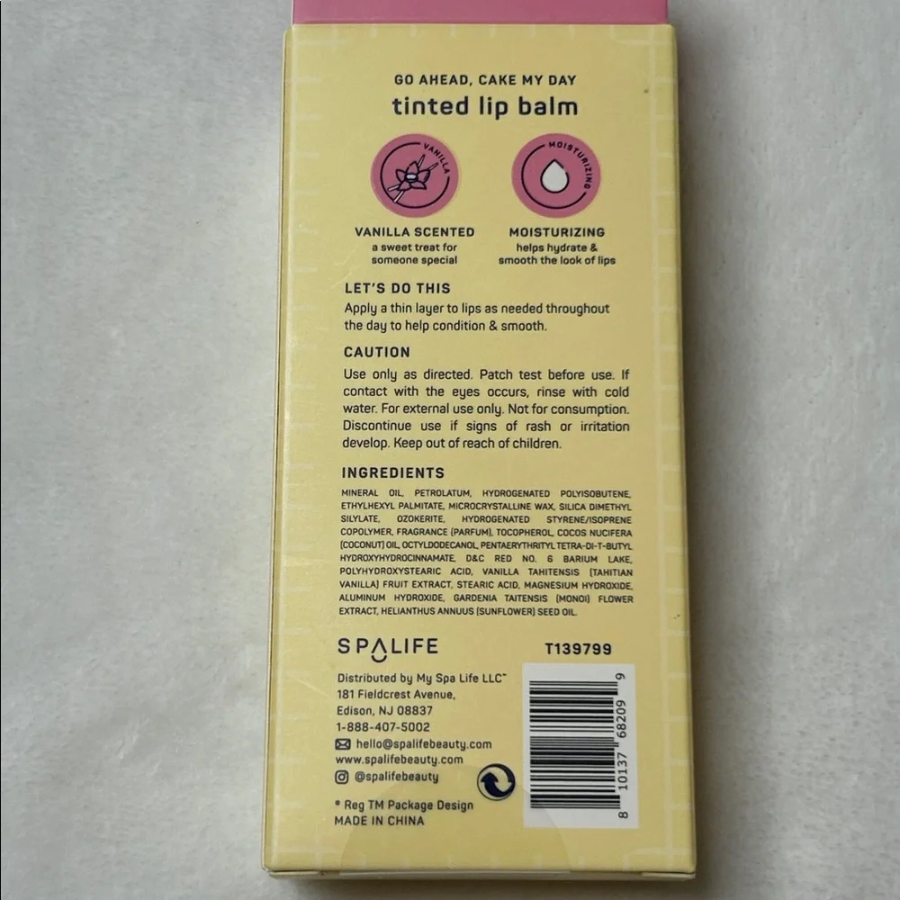 NWT Cake My Day Tinted Lip Balm